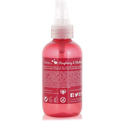 I Love Raspberry & Blackberry Body Spritzer, Formulated With Natural Fruit Extracts to Keep You Cool & Fragranced - Image 2