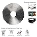 SIUKE 4PCS Saw Blade Set: 2.5in Diameter 63mm Alloy, HSS, Emery & Resin Blades for Metal, Glass, Ceramic, Wood, Plastic