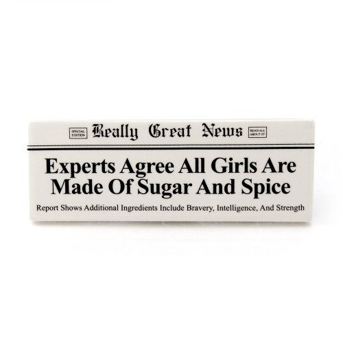 Enesco Really Great News by Lorrie Veasey Sugar and Spice Plaque