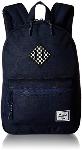 Herschel Supply Co. Kids' Heritage Children's Backpack, Medieval Blue Crosshatch/Checkerboard, One Size Fashion