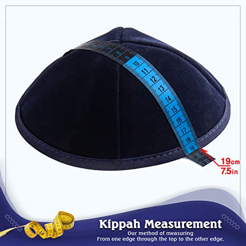 Image of Pack of 5-Pcs - Hq Satin /Linen /Velvet /Raw Silk /Suede Kippah for Men, Yamaka Hat Designed in Israel - Kippot Bulk