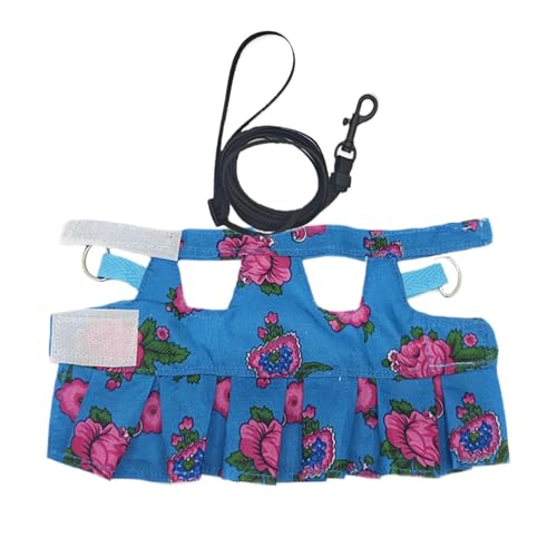 Bearded Dragon Harness, Adjustable Soft Vest with, Comfortable Reptile Walking Accessory, with Breathable Material for Lizards, Chameleons, Hamsters and Small Pets, 1 Set