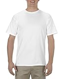 Alstyle Apparel AAA Men's Premium Super Soft Cotton Short Sleeve T-Shirt, White, X-Large