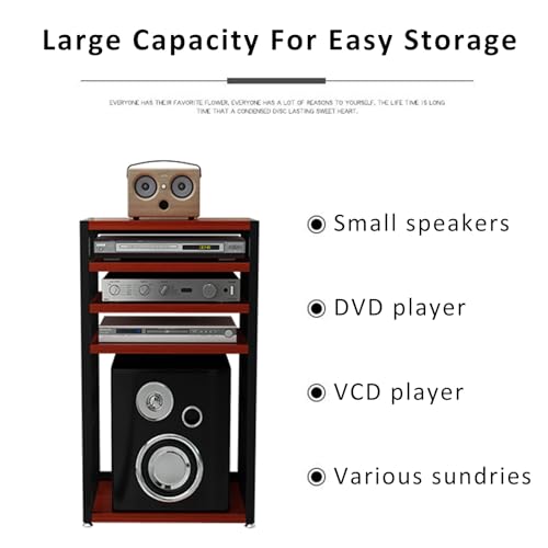 Étagère d'angle et support multimédia audio-vidéo mobile pour meuble TV