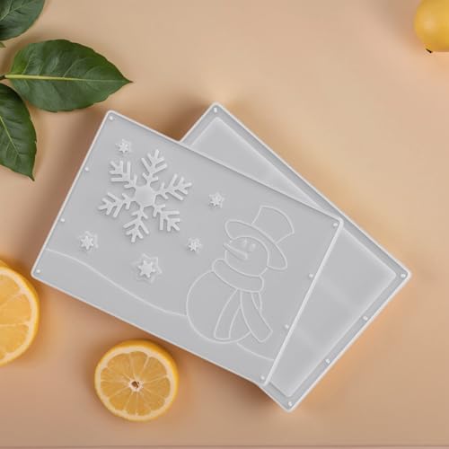 Moule à billets en résine Noël x2 pour argile et plâtre - 8
