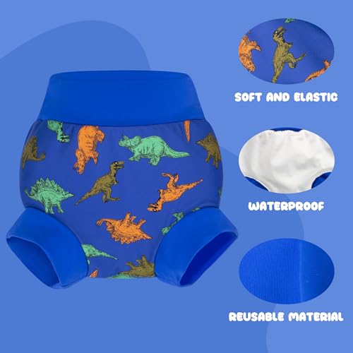 Image of BIG ELEPHANT Baby Swim Diapers 3-Pack, Reusable Swimming Diapers