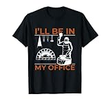 blacksmith shop Design cool avec inscription « I'll Be In My Office Blacksmith ». Parfait pour tous ceux qui ne peuvent pas vivre sans marteau et enclume. Acier forgé, couteaux et lames