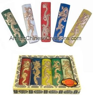 Chinese Calligraphy/Painting Ink Stick Set - Dragon (Five Colors)