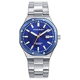 Viceroy Magnum 401459-37 – Reloj Hombre Analógico 42mm, Acero Inoxidable Plateado, Esfera Azul con Calendario, WR 100M, Cierre Doble Pulsador