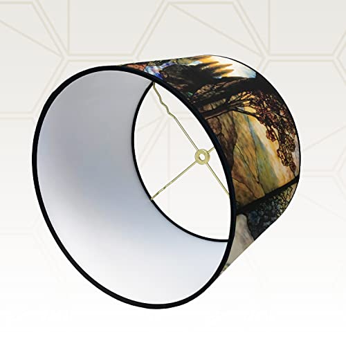 Image of Royal Designs, Inc. Trendy Decorative Handmade Lamp Shade, Made in USA, 14in, HBC-8032-14, Four Seasons Design