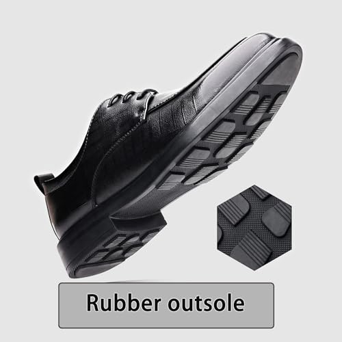 Cowhide Checkered Upper Male Low Trend Lace-up Men's Shoes,Comfortable and Breathable Casual Business Gentleman4