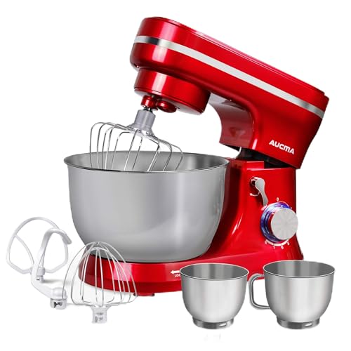 Küchenmaschine Knetmaschine AUCMA 5,5L Geräuschlos Knetmaschine mit...