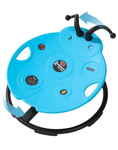 Image of SUNFATT Heavy Duty Spinning Chair for Autistic Kids,Safety Handles,242lbs | Sensory Sit and Spin Chair with Metal Base,360 Swiveling Chair for ADHD,Calming Indoor Outdoor Toy for 3-12