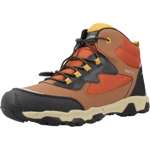 Geox J Magnetar Boy B ABX, Zapatillas Niños, Multicolor Marrón, 28 EU