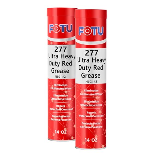 FOTU 277 Ultra Heavy-Duty Red Grease Tube,2-Pack 14oz Wheel ...