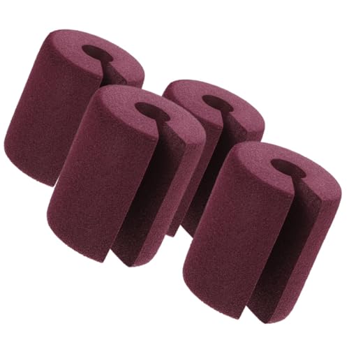 AUTSUPPL Topes de Puerta para 4 Piezas Espuma Nbr Marrón Protección Anti Pellizcos para Puertas y Ventanas Correderas Seguridad Infantil en Hogar, Escuela y Guardería