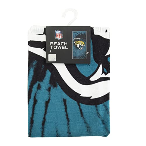 Image of Northwest NFL Jacksonville Jaguars Unisex-Adult Beach Towel, 30 inch x 60 inch, Psychedelic (Pack of 6)