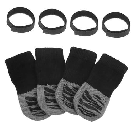 Abaodam 4Piezas Calcetines Antideslizantes para Perros y De Pata para Actividades y Superficies Resbaladizas