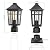 Darkaway Outdoor Post Lights Lamp Post Light Fixture, Waterproof Aluminum Housing with Glass, Fence Post Deck Lighting for Garden, Patio, Pathway (1 Pack, Black)