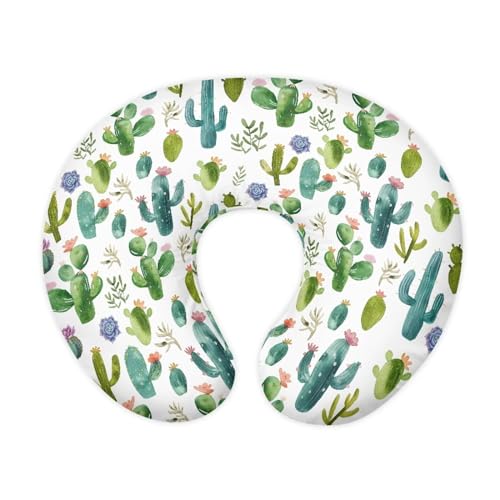 XXQGOMG Cactus Breast Feeding Pillows for Babies Boys & Girls Soft Breathable Nursing Pillow Case U Shaped Nursing Pillow Slipcovers for Breastfeeding Mom