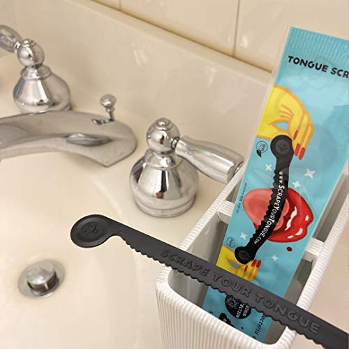 Scrapeyourtongue - #1 Daily Tongue Scraper For Oral Health. 100% Recyclable, Bpa Free, And Gag Proof Tongue Cleaner #TOP1