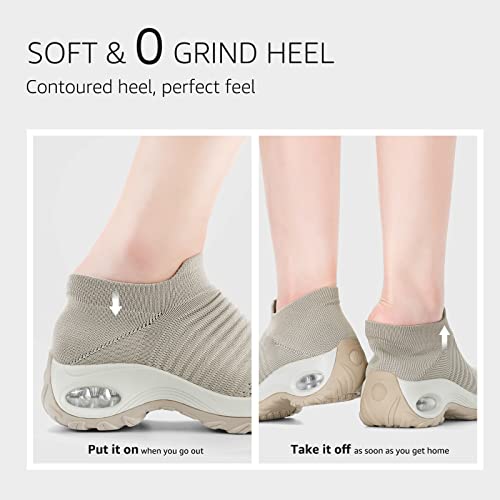 Image of STQ Walking Shoes for Women Slip on Sock Sneakers Non Slip Air Cushion