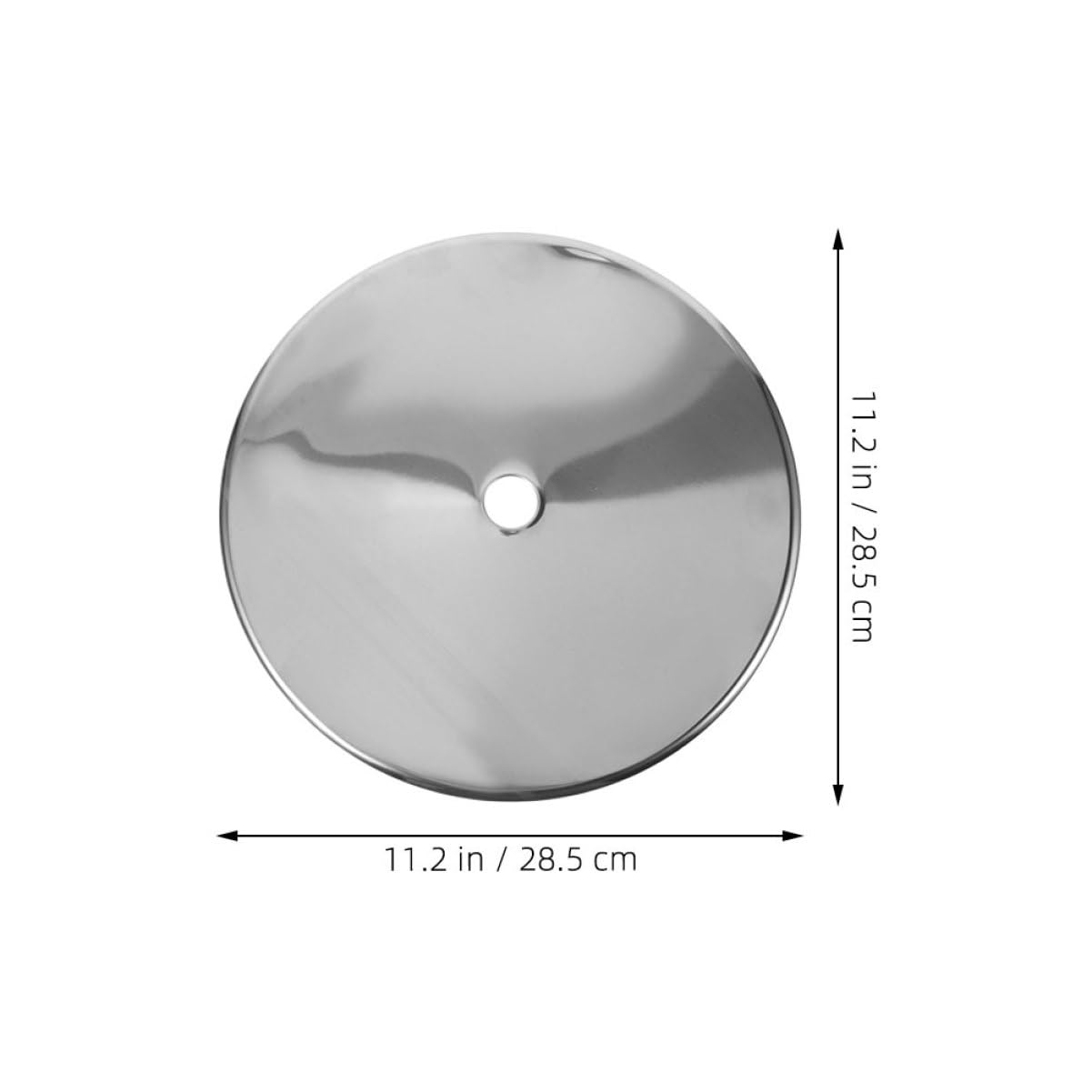 Anillo Difusor de Calor Redondo 2 Piezas de Acero Inoxidable para Inducción | Plata, Diseño Engrosado y Resistencia a Altas Temperaturas, para Mesa de Olla Caliente y Cocina
