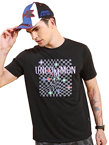 Image of Ketch Men's Polyester Relaxed Fit Printed Half Sleeve T-Shirt