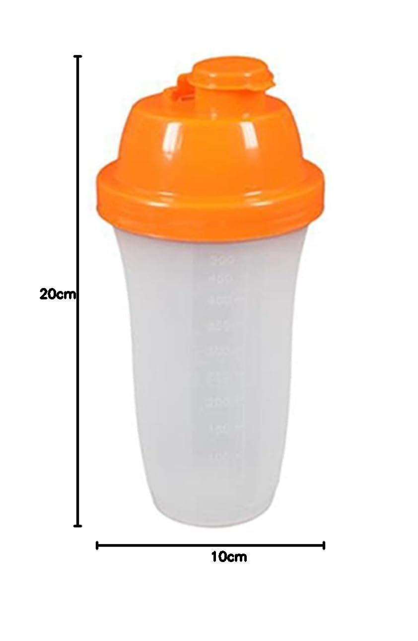 cosedacasa Contenitore graduato con Tappo beccuccio versatore per caffè Freddo set3 Shaker Bottiglia 500ml Porta Bevanda vegetali proteiche