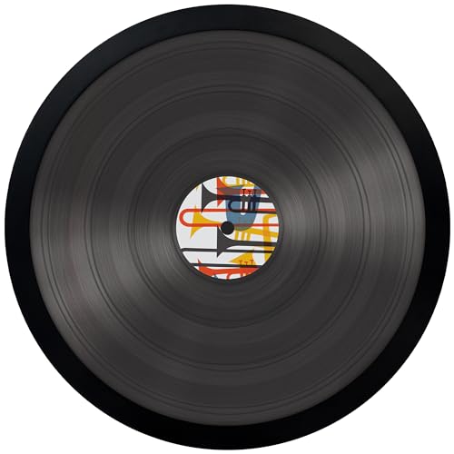 Americanflat 12x12 Vinyl Record Frame with Polished Plexiglass - Vinyl Record Storage for Wall Display - Brooklyn Portrait Collection - Engineered Wood Square Frame for Album Covers - Black