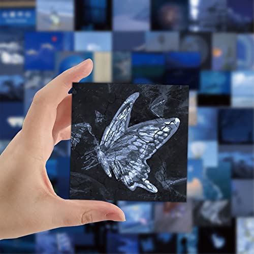 60Pcs Blue Landscape Stickers Healing Ins Girl Stickers For Journal,Funny Aesthetic Vinyl Waterproof Decals For Laptop Water Bottle Bike Guitar Travel Case Scrapbook #TOP5