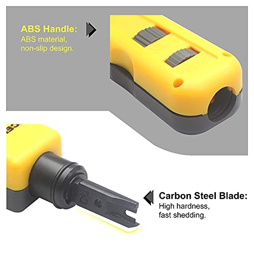 VCE Combo Keystone Punch Down Stand and Mini Wire Stripper Cutter with Punch Down Impact Tool with 110 and 66 Blades - Thumbnail 4