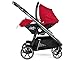 Peg Perego Veloce - Compact Full Featured Lightweight Stroller - Compatible with All Primo Viaggio 4-35 Infant Car Seats - Made in Italy - Red Shine (Red & Silver Accents)
