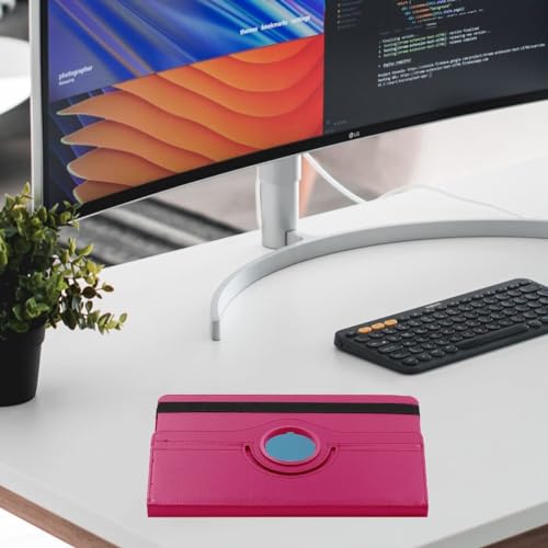 Image of Flip Cover for Realme Pad Mini 8.7 inch Tablet (Model FIT ONLY-: RMP2105 /RMP2106) 360 Degree Rotating Flip Case Cover (Pink)