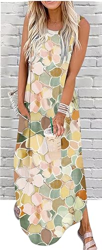 Image of CHUNTIANRAN Maxi Dresses for Women Summer Outfits Boho Beach Long Dresses Casual Sundresses Resort Wear for Women 2026