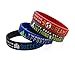 11thGear 4 Pulseras de Pulseras de Silicona de Cita Positiva Motivacional -...