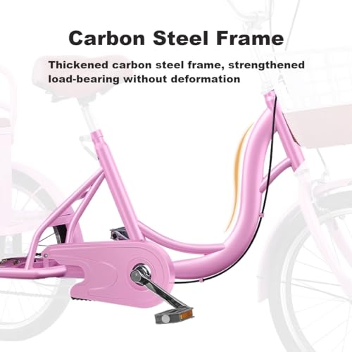 Triciclo para Adultos con Asiento y Canasta 20 Pulgadas miniatura 5