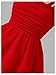 WDIRARA Girl's Bow Sleeveless A Line Mini Dress Ruched Ruffle Swing Cami Dresses Red 11Y