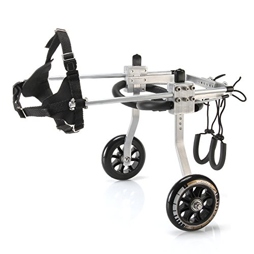Anmas Sport Silla de ruedas ajustable para perros pequeños (XS), peso de...