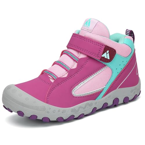 Mishansha Kids Hiking Boots Toddler Girls Boys Hiking Shoes Water-Resistant Anti-Collision Non-Slip Athletic Outdoor Trekking Boots