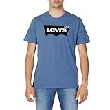 Cuenta con un cuello redondo Levi\'s Graphic Crewneck Tee Camiseta Hombre Sunset Blue (Azul) XL