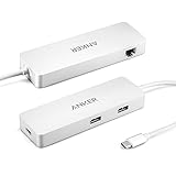 Anker 4-Port USB-C Portable Data Hub, with a Premium Power Delivery Charging Port and Gigabit Ethernet Included for MacBook Pro 2016, Chromebook Pixel and Other Devices
