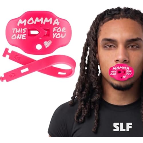 SLEEFS Classic Football Mouthguard with Bold Designs and Removable Strap