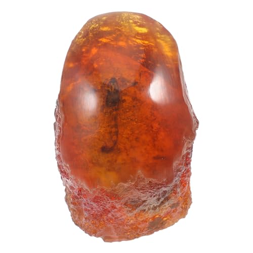 TOPPERFUN Sect Stone Decor Resin of Fossilized Scorpion Unique Home Ornament for