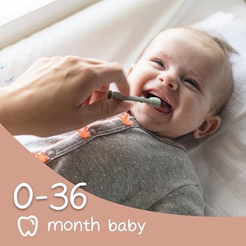 Moonkie Baby Finger Toothbrush Tongue Oral Cleaner Kit for 3 Months +, 3 Pcs (Blush/Pale Mauve/Blush) — view 6
