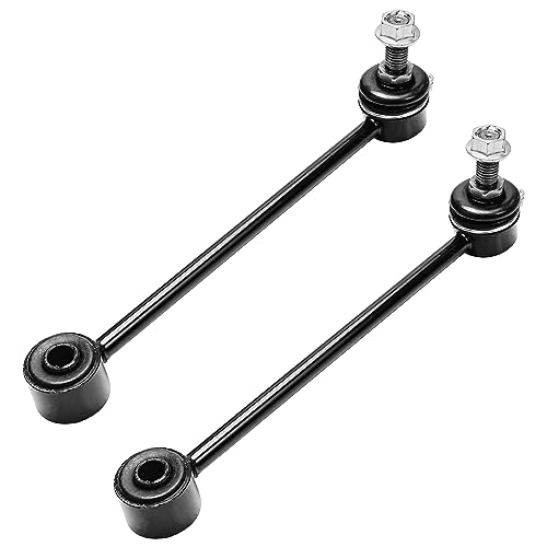 Image of Detroit Axle - 14pc Front End Kit for 2005-2010 Jeep Grand Cherokee Commander, Lower Control Arms Tie Rods Upper Ball Joints Boots & Bellows Front and Rear Sway Bars 2006 2007 2008 2009 Replacement