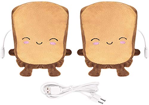 Niedliche USB-Handwärmer Heizhandschuhe USB Toast Fingerloser Handwärmer Winter Beheizte Handschuh für Kinder Frauen Männer Laptop Wärmer