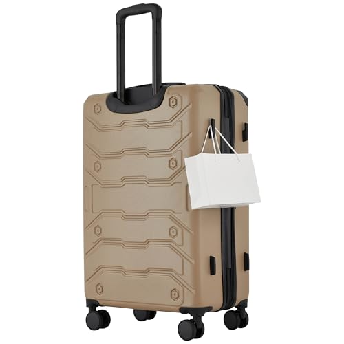 Wrangler ATG Trailway Expandable Hardside Luggage, Tannin, 22\" Carry-On