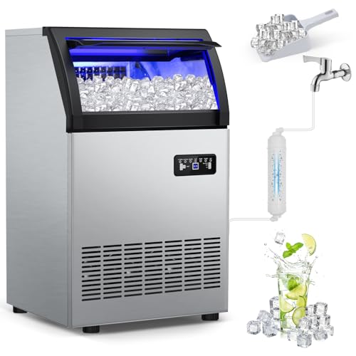 Máquina comercial para hacer hielo 260 lbs/24h con cubos de hielo miniatura 1