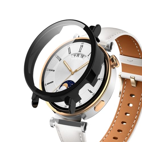 AiMaoo Huawei Watch GT 4 41mm Ή P[X KXtB ی Jo[ d|PCf ̉ ϏՌ h~ ϐFh~ SʃJo[ Sʕی X}[gEHb` Huawei Watch GT 4 41mm p (u